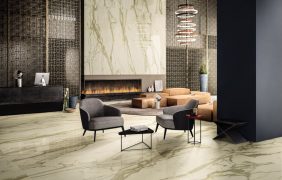 Chimenea Porcelanato Calacatta Elite